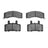 R1 Concepts 2400-0370-00 Disc Brake Pad Set - Front