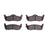 R1 Concepts 2400-1087-00 Disc Brake Pad Set - Rear