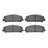 R1 Concepts 2400-1509-00 Disc Brake Pad Set - Front