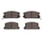 R1 Concepts 2551-0309-00 Disc Brake Pad Set - Rear