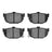 R1 Concepts 2551-0323-00 Disc Brake Pad Set - Rear