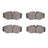R1 Concepts 2551-0358-00 Disc Brake Pad Set - Front