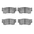 R1 Concepts 2551-0418-00 Disc Brake Pad Set - Front