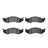 R1 Concepts 2551-0477-00 Disc Brake Pad Set - Front