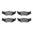 R1 Concepts 2551-0512-00 Disc Brake Pad Set - Rear