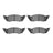 R1 Concepts 2551-0529-00 Disc Brake Pad Set - Front