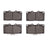 R1 Concepts 2551-0531-00 Disc Brake Pad Set - Front