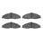 R1 Concepts 2551-0749-00 Disc Brake Pad Set - Front
