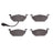 R1 Concepts 2551-0768-10 Disc Brake Pad Set - Front