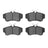 R1 Concepts 2551-0841-00 Disc Brake Pad Set - Front