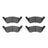 R1 Concepts 2551-0858-00 Disc Brake Pad Set - Rear