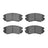 R1 Concepts 2551-0924-00 Disc Brake Pad Set - Front