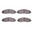 R1 Concepts 2551-0962-00 Disc Brake Pad Set - Front