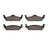 R1 Concepts 2551-0963-00 Disc Brake Pad Set - Rear