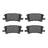 R1 Concepts 2551-0996-00 Disc Brake Pad Set - Rear