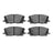 R1 Concepts 2551-1005-00 Disc Brake Pad Set - Front