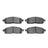 R1 Concepts 2551-1011-00 Disc Brake Pad Set - Front