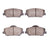 R1 Concepts 2551-1413-00 Disc Brake Pad Set - Front
