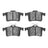 R1 Concepts 2551-1449-00 Disc Brake Pad Set - Rear