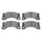 R1 Concepts 2551-1452-00 Disc Brake Pad Set - Front