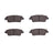 R1 Concepts 2551-1551-00 Disc Brake Pad Set - Rear
