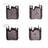 R1 Concepts 2551-1656-00 Disc Brake Pad Set - Rear