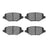 R1 Concepts 2551-1719-00 Disc Brake Pad Set - Rear