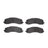 R1 Concepts 2551-2225-00 Disc Brake Pad Set - Rear