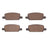 R1 Concepts 2551-2283-00 Disc Brake Pad Set - Rear