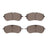 R1 Concepts 2551-2416-00 Disc Brake Pad Set - Front