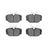 R1 Concepts 2552-0493-00 Disc Brake Pad Set - Front or Rear