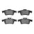 R1 Concepts 2552-1095-00 Disc Brake Pad Set - Rear