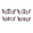 R1 Concepts 2552-1279-00 Disc Brake Pad Set - Rear