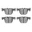 R1 Concepts 2600-1610-00 Disc Brake Pad Set - Rear