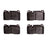 R1 Concepts 2600-1663-00 Disc Brake Pad Set - Front