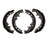 R1 Concepts 2901-0523-00 Drum Brake Shoe Set - Rear