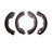 R1 Concepts 2901-0676-00 Drum Brake Shoe Set - Rear