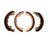 R1 Concepts 2903-0358-00 Drum Brake Shoe Set - Front or Rear