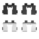 Dynamic Friction 340-03010 Disc Brake Hardware Kit - Rear