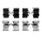 Dynamite Friction 340-40036 Disc Brake Hardware Kit - Front or Rear