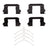 Dynamite Friction 340-59045 Disc Brake Hardware Kit - Front