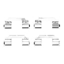 Dynamic Friction 340-63040 Disc Brake Hardware Kit - Front or Rear