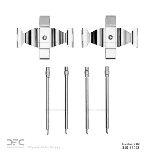 Dynamite Friction 340-63043 Disc Brake Hardware Kit - Front