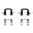 Dynamite Friction 340-68004 Disc Brake Hardware Kit - Front