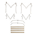 Dynamic Friction 340-80015 Disc Brake Hardware Kit - Front