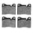 Dynamite Friction 4000-0163-00 Disc Brake Pad Set - Front