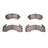 Dynamite Friction 4000-0225-00 Disc Brake Pad Set - Front, Front and Rear or Rear