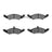 Dynamite Friction 4000-0257-00 Disc Brake Pad Set - Front