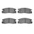 Dynamite Friction 4000-0398-00 Disc Brake Pad Set - Rear