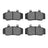 Dynamite Friction 4000-0492-00 Disc Brake Pad Set - Front